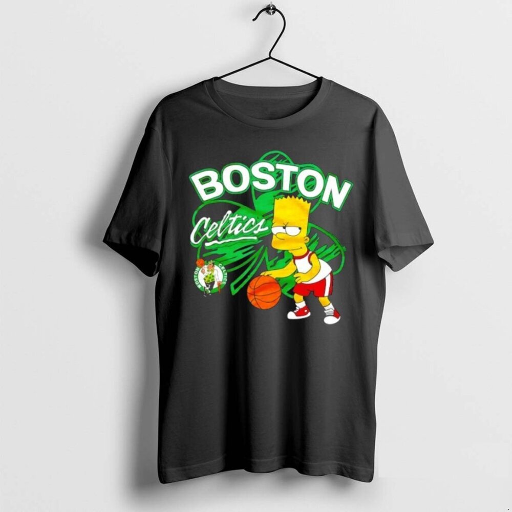 Officials Bart Simpson X Boston Celtics NBA Mashup Unisex T-Shirt 73